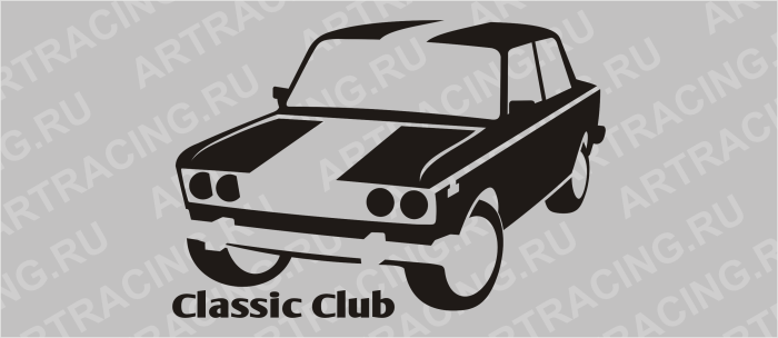 наклейка клубная "Classic clab" 150*100 (плоттер)