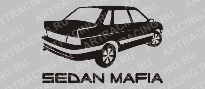 наклейка клубная 2115 "SEDAN MAFIA" 150*100 (плоттер)