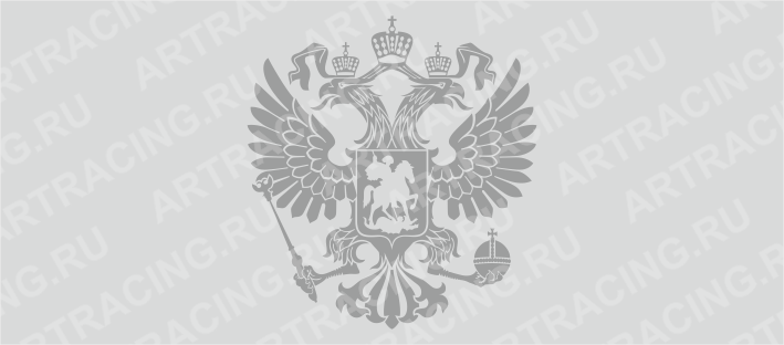 наклейка "Герб", 400*400 (плоттер), серебро