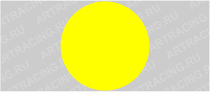 Знак "Желтый круг (для слабовидящих), ГОСТ Р 12.4.026 ",150*150 самокл.