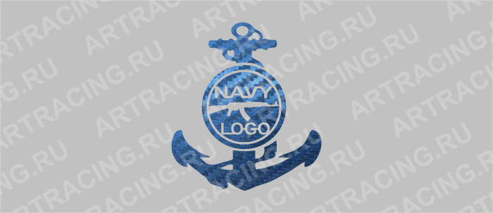Наклейка "Декор логотипа "ВМФ", цвета в ассортименте