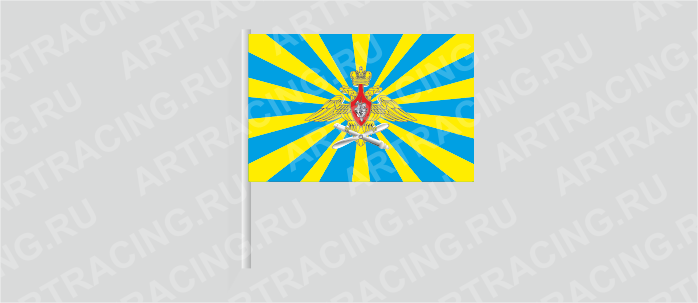 Флаг (ткань) , ВС "ВВС российский (гербовая эмблема)", 700*450