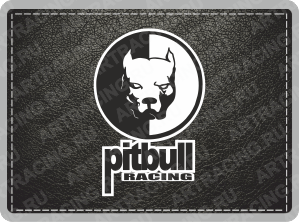 Обложка - карман для автодокументов "Pitbull racing", натуральная кожа